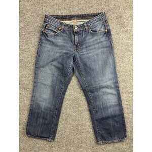 Polo Jeans Ralph Lauren Jeans Womens 6 Blue Kelly Cropped Denim Casual‎ Pants